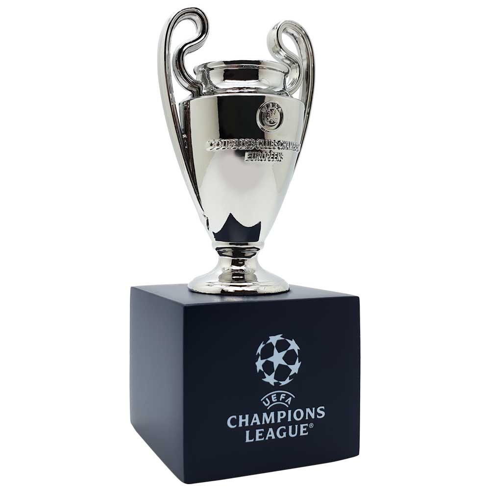 UEFA Champions League – Trophy Replica (70 mm) on wooden pedestal – Am Ball  Com
