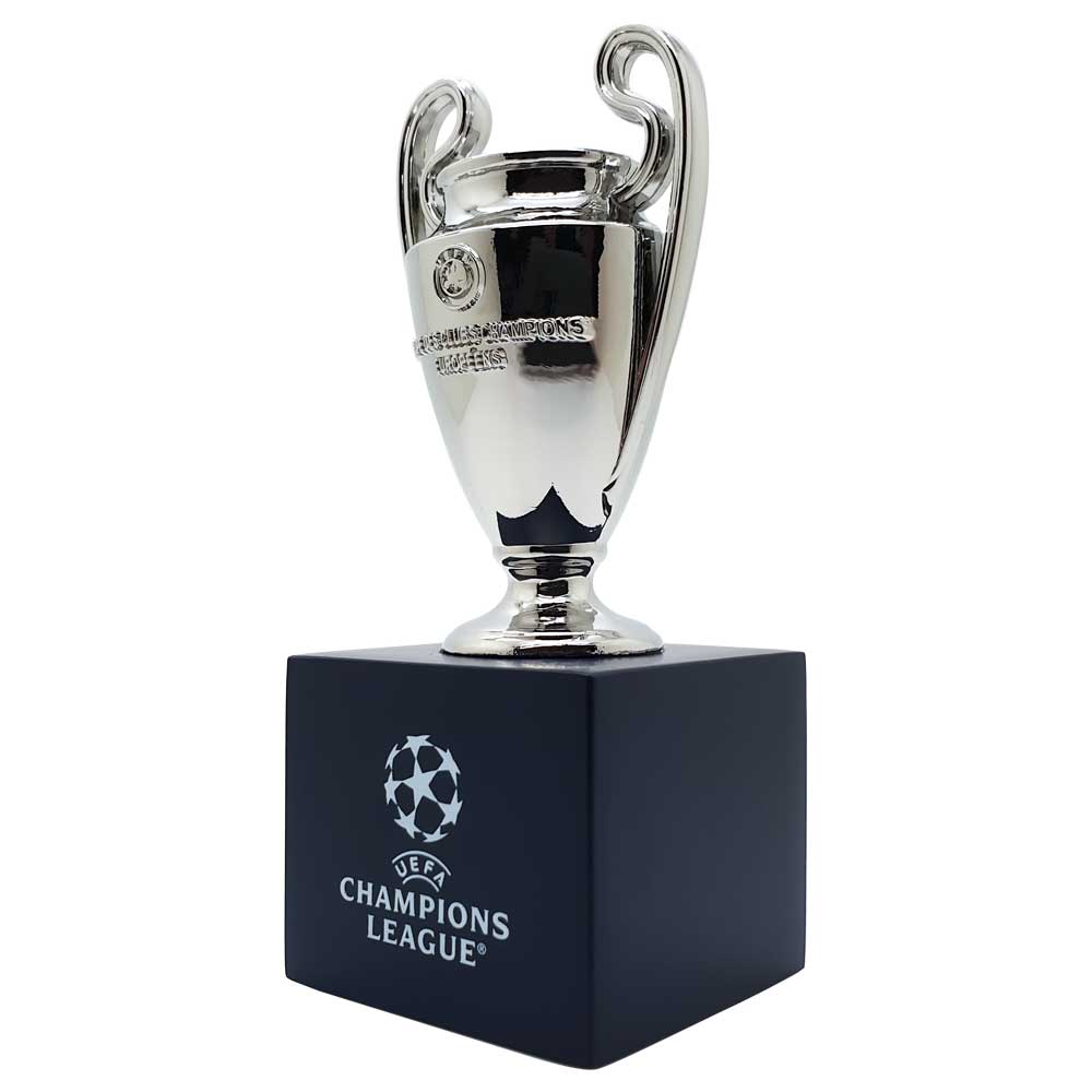 UEFA Champions League Trophy Replica (70 mm) on pedestal Am Ball Com