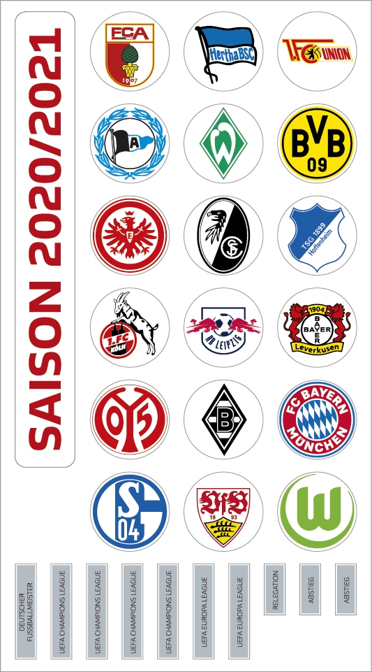 Sport Bild mit Magnettabelle 2021/22 ** 1 Fussball Bundesliga 2 