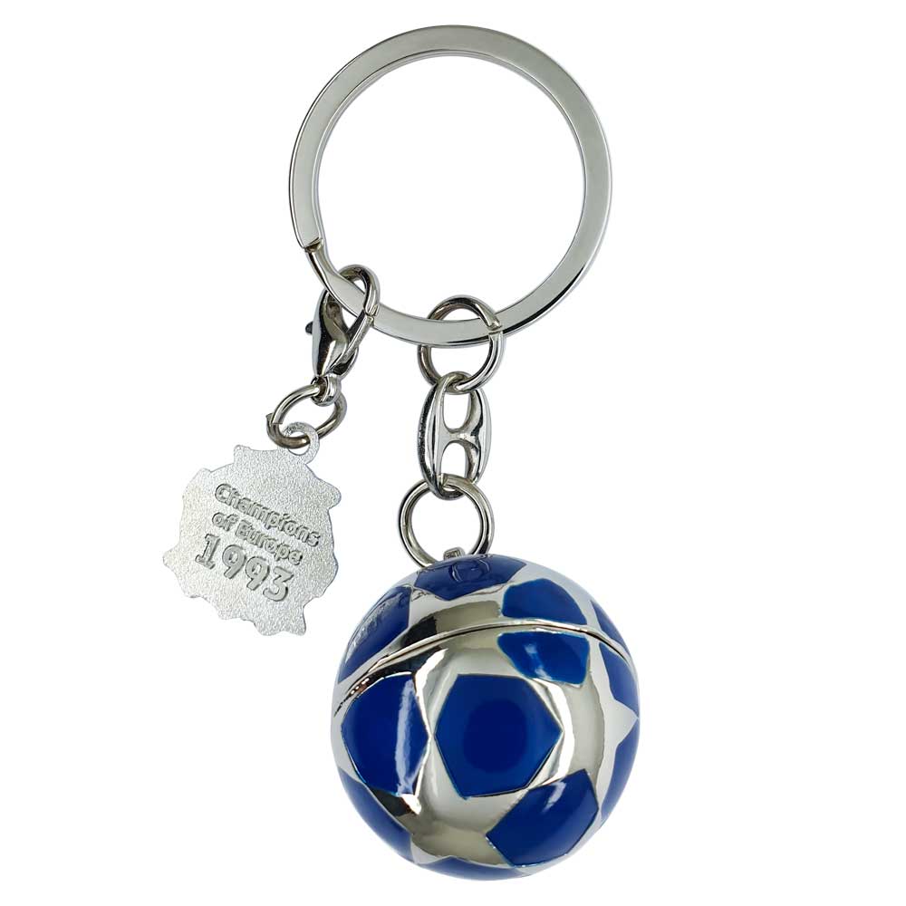 Olympique de Marseille Porte-clefs Demi Ballon, Métal, 18 x 8,4 x 1,5 cm :  : Sports et Loisirs