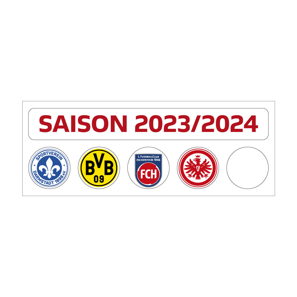 Bundesliga Logo Magnete Saison 2023/24 alle 18 Fussball Vereine